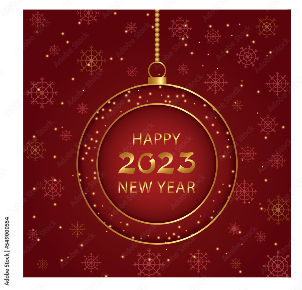 christmas banner template christmas ball on red background with snowflakes and text
