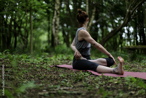 Yoga In The Forest