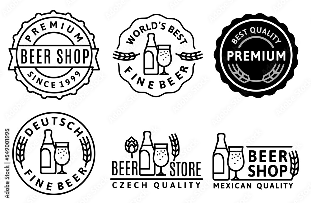 Brewery stamp, emblem. Beer round vector sign Brewery stamp, emblem. Beer round vector sign