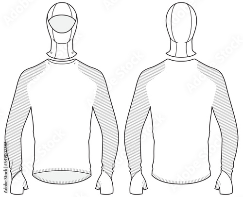 base layer flat technical cad drawing vector template