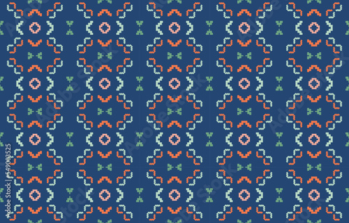 Abstract ethnic pattern geometric elements design. Vector seamless fabric collection design of home or wallpaper. Design perfect for textile, wrapping paper, wallpaper, background, batik, illustration