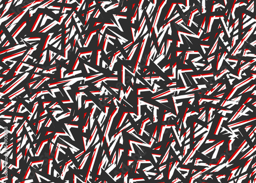 Abstract background with seamless rough lines pattern