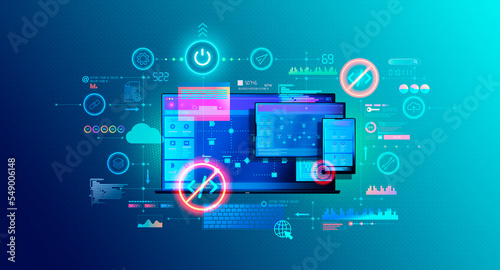Low Code and No Code Development Platforms - Conceptual Illustration