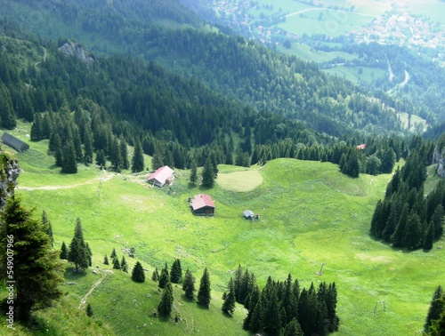 Landschaft,Bayern,Gemany,haüser,Tal,Wiese, photo