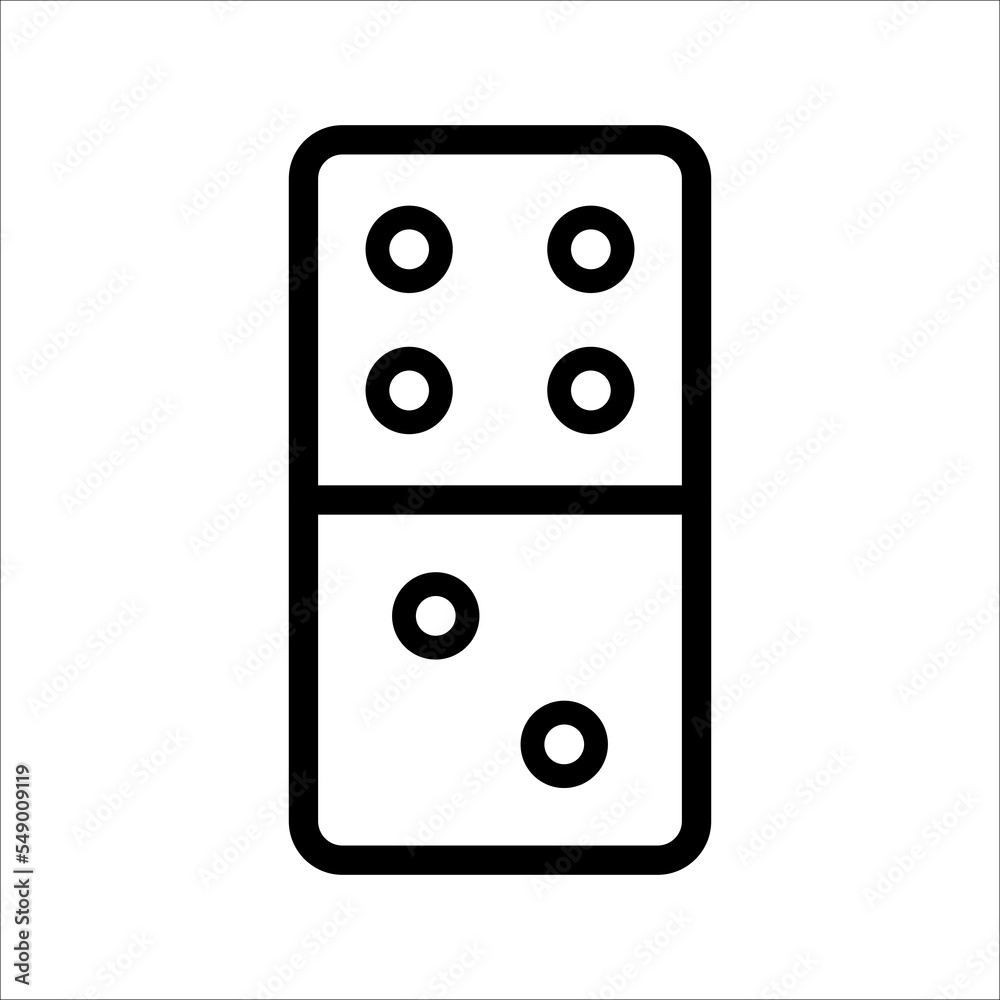 Dominoes icon. Flat trendy vector dominoes symbol. Use for web and mobile. Eps 10 vector illustration. Dominoes icon. Flat trendy vector dominoes symbol. Use for web and mobile. Eps 10 vector illustration.
