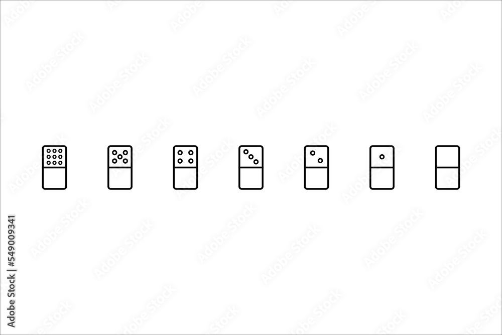 Dominoes icon. Flat trendy vector dominoes symbol. Use for web and mobile. Eps 10 vector illustration. Dominoes icon. Flat trendy vector dominoes symbol. Use for web and mobile. Eps 10 vector illustration.