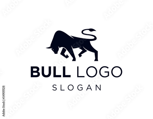 Logo design about Bull on white background. created using the CorelDraw application.