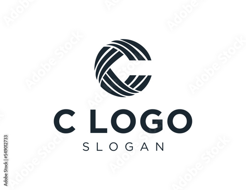 Logo design about C Letter on white background. created using the CorelDraw application.