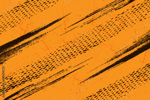 Orange and black grunge texture background