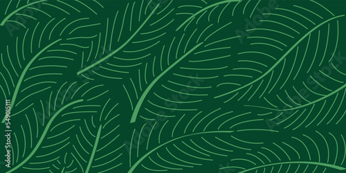 Tropical leaves wallpaper, luxury nature leaves, line design, hand drawn outline design.