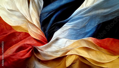 60 years friendship France-Germany on 26.01.2023, French and German flag are morphing into each other to build something strong, new and beautiful. France, Germany, flags, history, peace, friendship photo