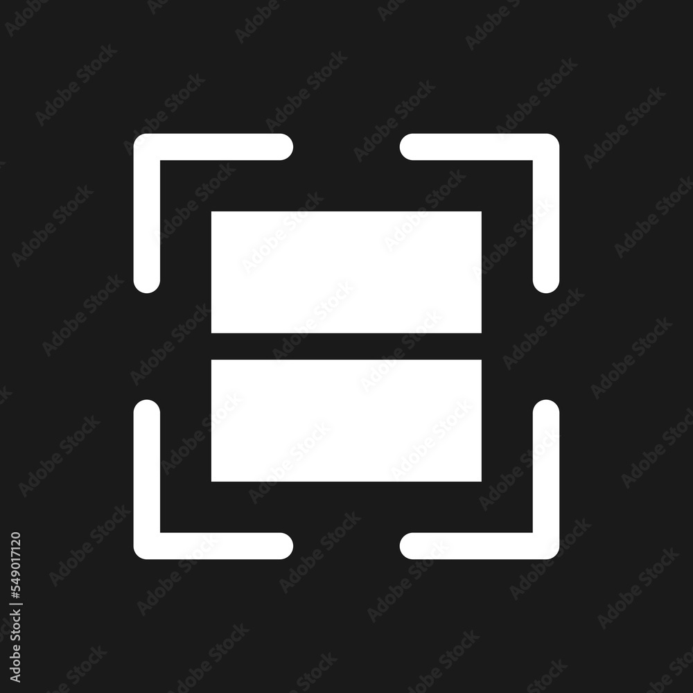 Image translation dark mode glyph ui icon. Innovative technology. User interface design. White silhouette symbol on black space. Solid pictogram for web, mobile. Vector isolated illustration Image translation dark mode glyph ui icon. Innovative technology. User interface design. White silhouette symbol on black space. Solid pictogram for web, mobile. Vector isolated illustration