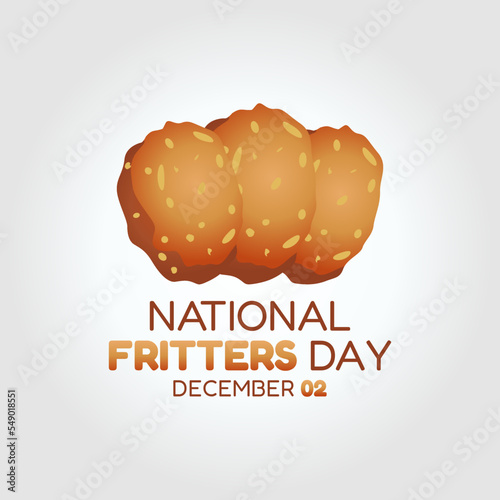 vector graphic of national fritters day good for national fritters day celebration. flat design. flyer design.flat illustration.