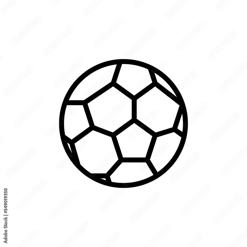 Football icon vector logo design template