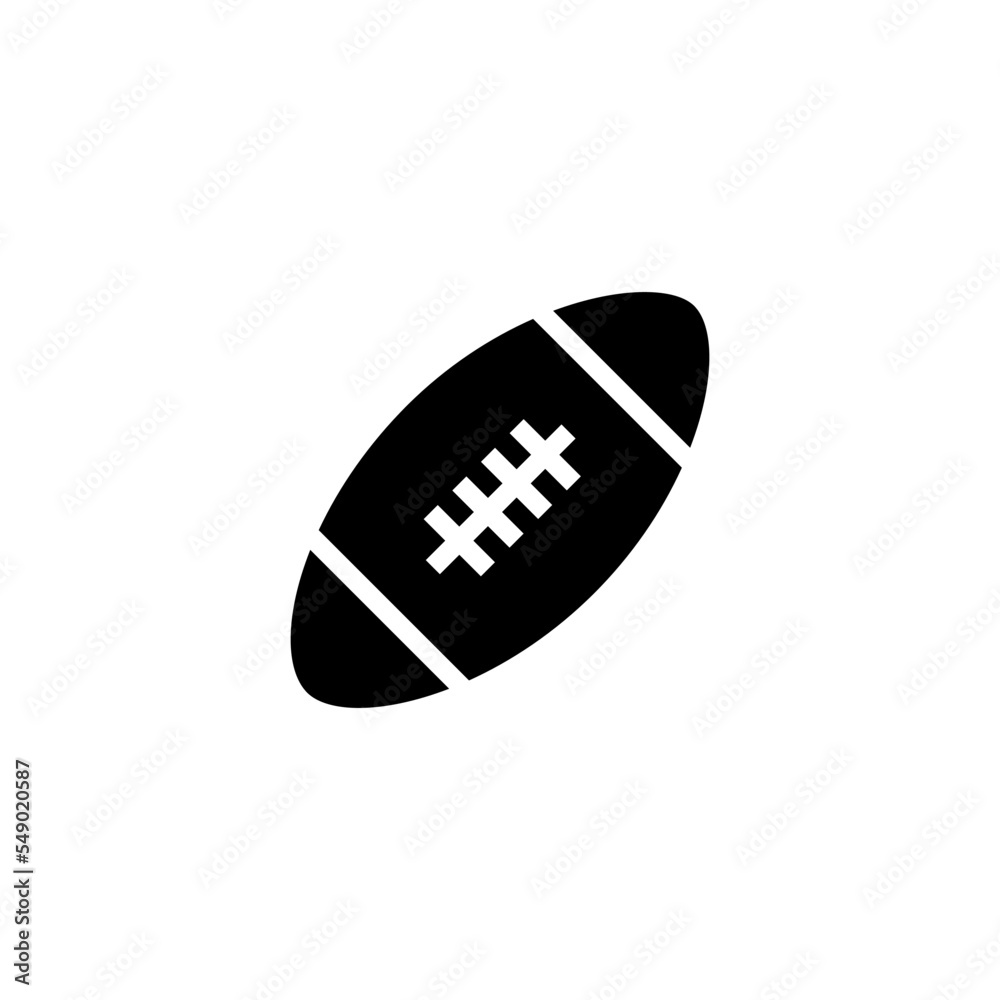 Rugby ball icon vector logo design template Rugby ball icon vector logo design template