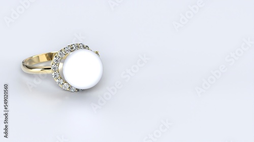 ring, wedding, engagement, gold, jewel, diamond, pearl