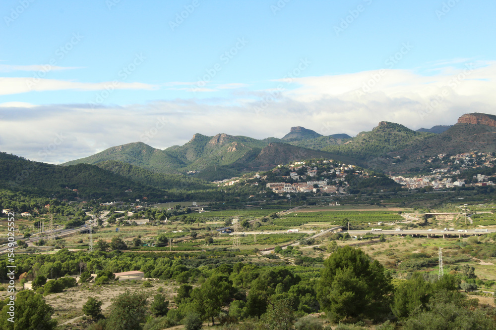 View of the Calderona mountain range
