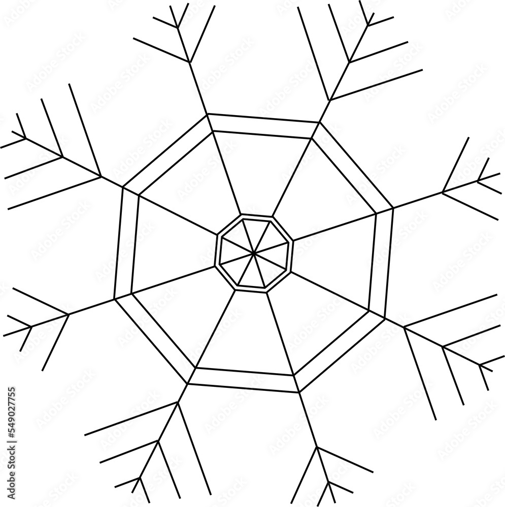 Obraz premium snowflake icon