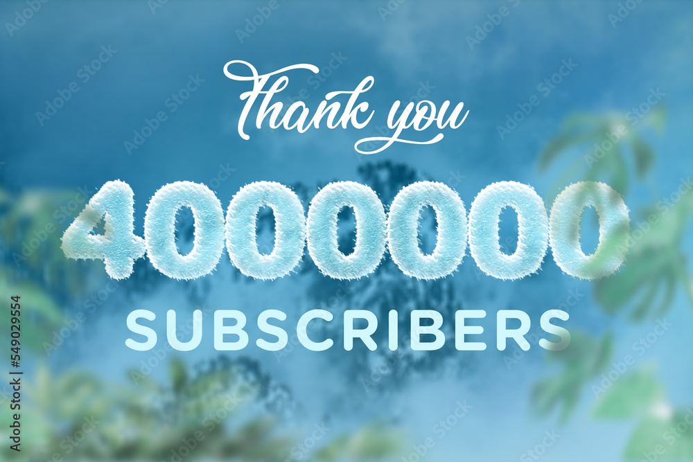 4000000 subscribers celebration greeting banner with frozen Design 4000000 subscribers celebration greeting banner with frozen Design