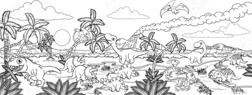 Dinosaur Cartoon Prehistori...