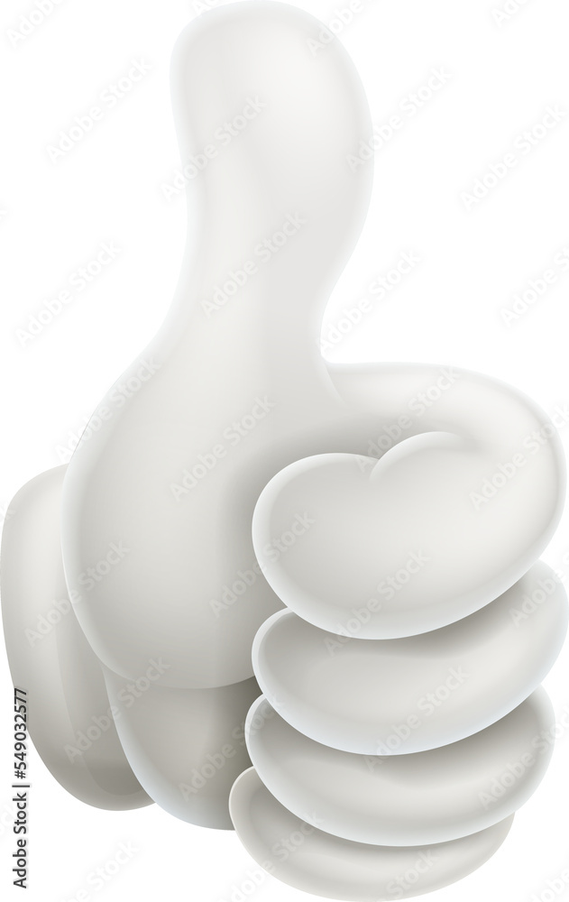 Thumbs Up Hand Cartoon Stock Illustration | Adobe Stock