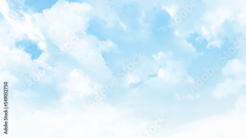 Soft blur of cloud with a pastel color style for background.