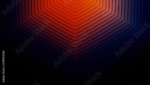 Radial hypnotic spreading signal lines. Motion. Colorful background with endless movement of narrow stripes.