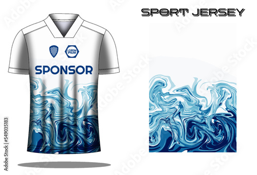 Soccer jersey sport shirt design template