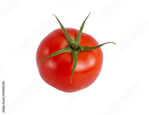 Ripe tomato on transparent with PNG