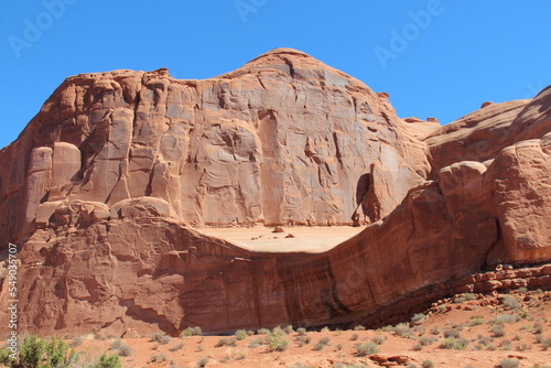 Sandstone monoliths  Zion National Park  Utah