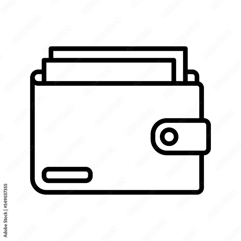 Wallet icon. sign for mobile concept and web design. vector illustration Wallet icon. sign for mobile concept and web design. vector illustration