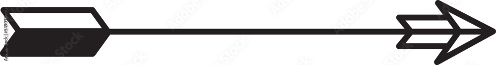 Hipster arrow boho style isolated illustration