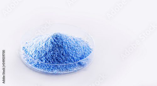 blue Fluorescent pigments, made up of a polymeric matrix, resins of different types such as polyester, alkyd, formaldehyde which are fused with organic dyes.