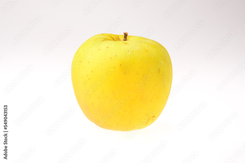 fresh yellow apple isolated on white background fresh yellow apple isolated on white background
