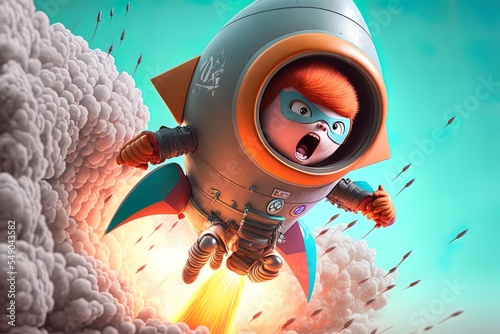 Rocket Launch Product Release Character
