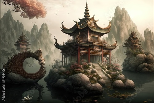 A Fantastic Illustration Of Ancient Chinese Themes.