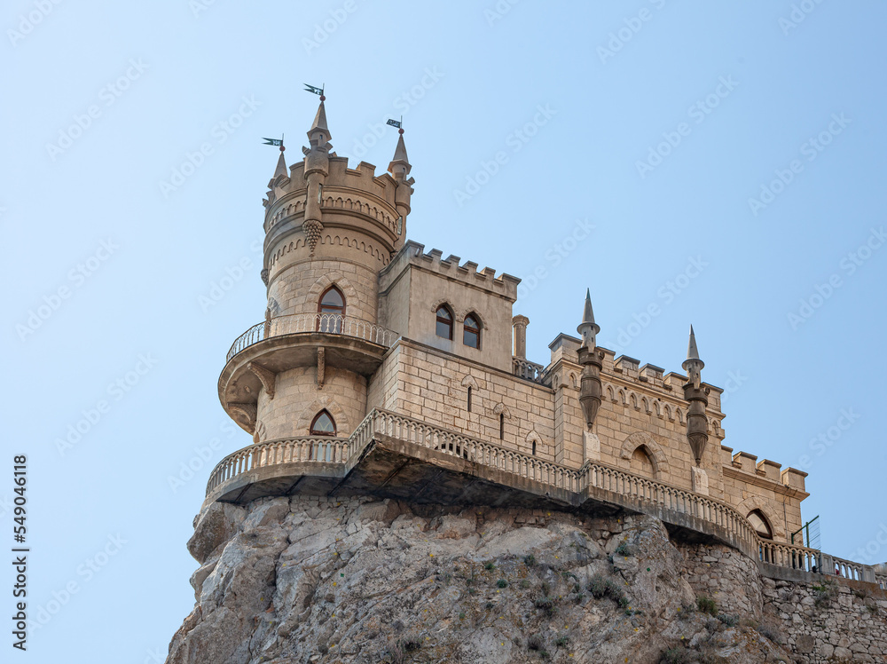 The swallow nest. Castle on a cliff. Attraction of the Crimea.
