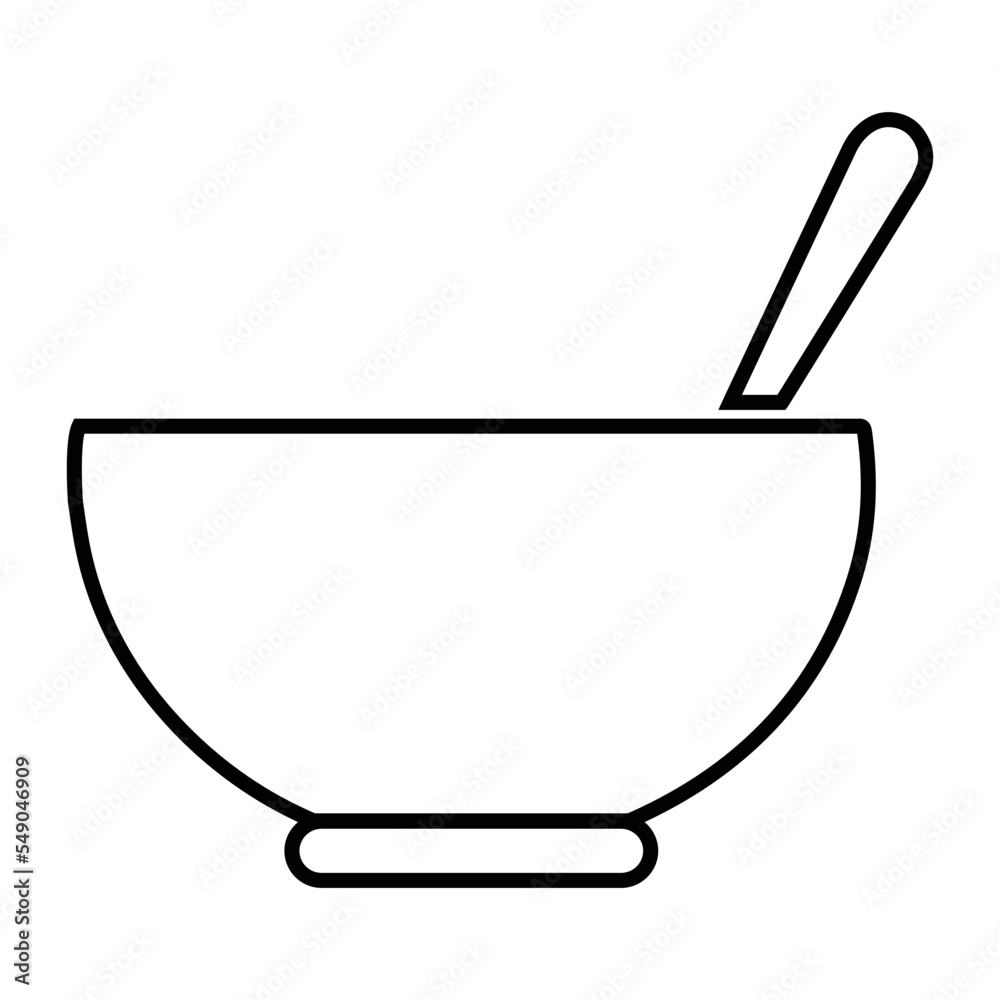 Baby food, cereal bowl, deep bowl icon Baby food, cereal bowl, deep bowl icon