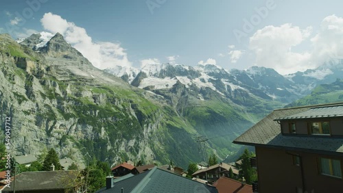 Swiss Alps seen from Murren, Switzerland photo