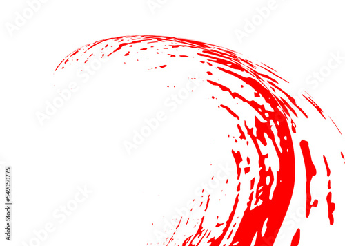Strokes in different directions of red paint on a white background. Graffiti element. Design template for the design of banners, posters, booklets, covers, magazines. EPS 10