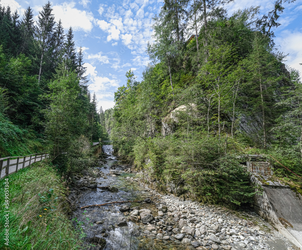 Talbach Gorge river and waterfal, Schladming, Styriaq, Austria Talbach Gorge river and waterfal, Schladming, Styriaq, Austria