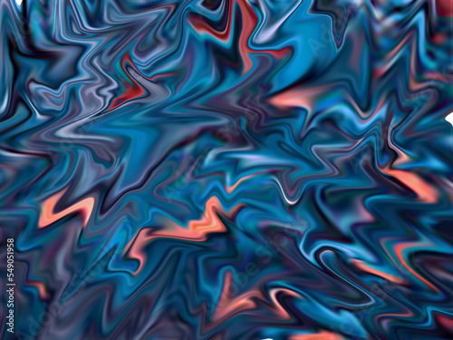 Digital Art Abstract Pattern Unique Liquid Background.