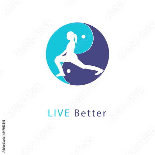 Meditation Yoga Healthy Life And Natural Traditional Logo Concept