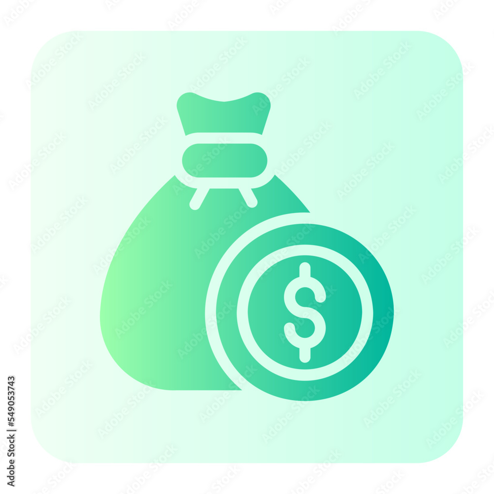 money bag gradient icon money bag gradient icon