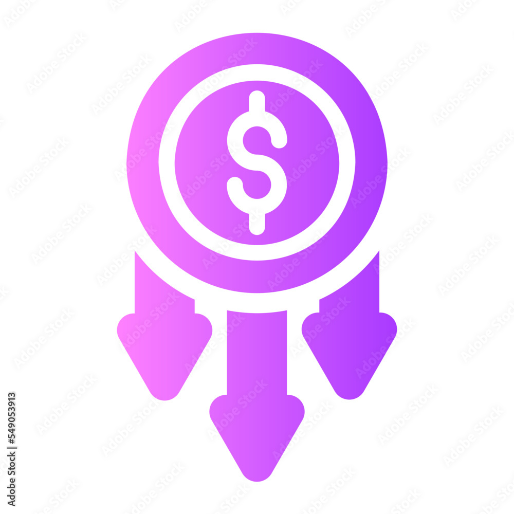 coin gradient icon coin gradient icon