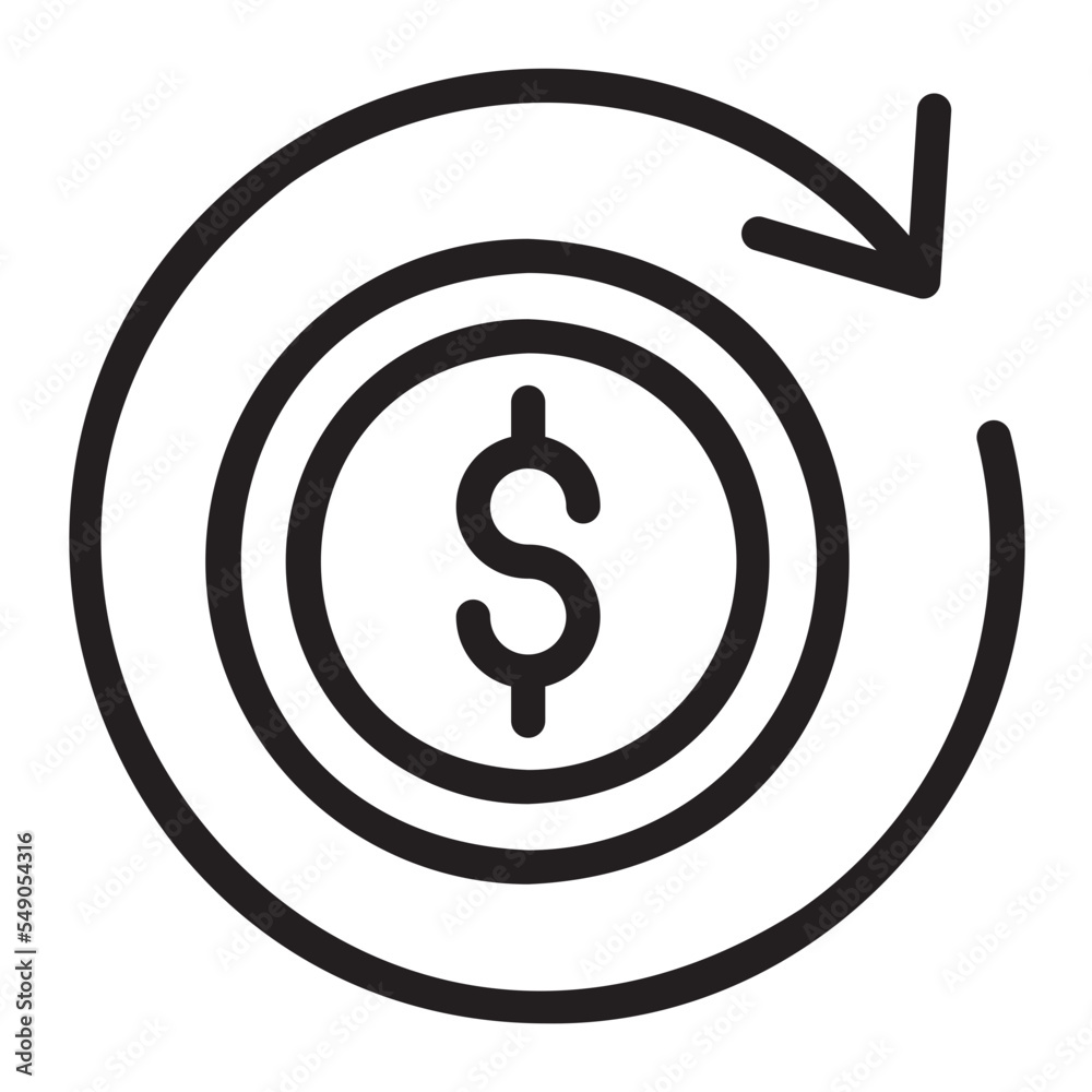 refinancing line icon refinancing line icon