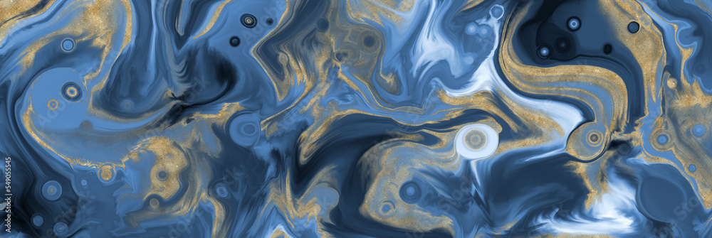 Abstract bacground. Multicolor Acrylic pour fluid art. 3d illustration