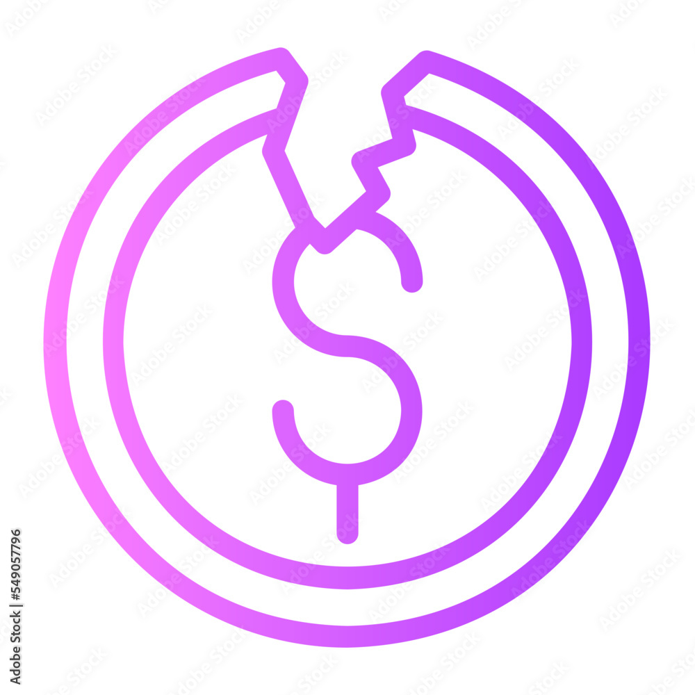 coin gradient icon coin gradient icon