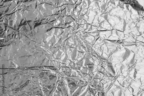 aluminium foil texture background crumpled silver