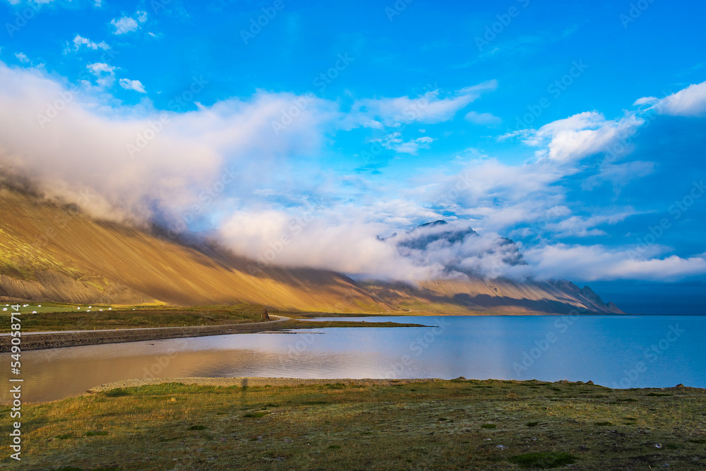 Landscape of the East Fjords (Iceland)